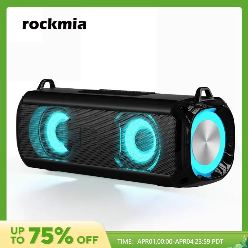 Caixa de Som Rockmia RGB Bluetooth 5.0