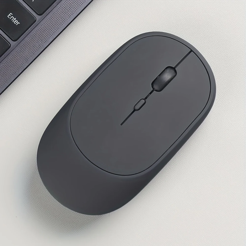 Mouse Sem Fio Recarregável Compatível com Bluetooth 2.4G USB