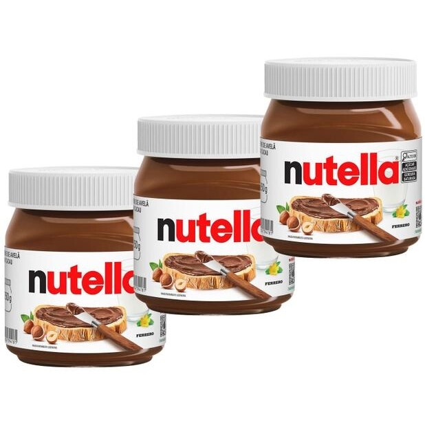 3 Unidades Creme de Avelã com Cacau Nutella - 350g