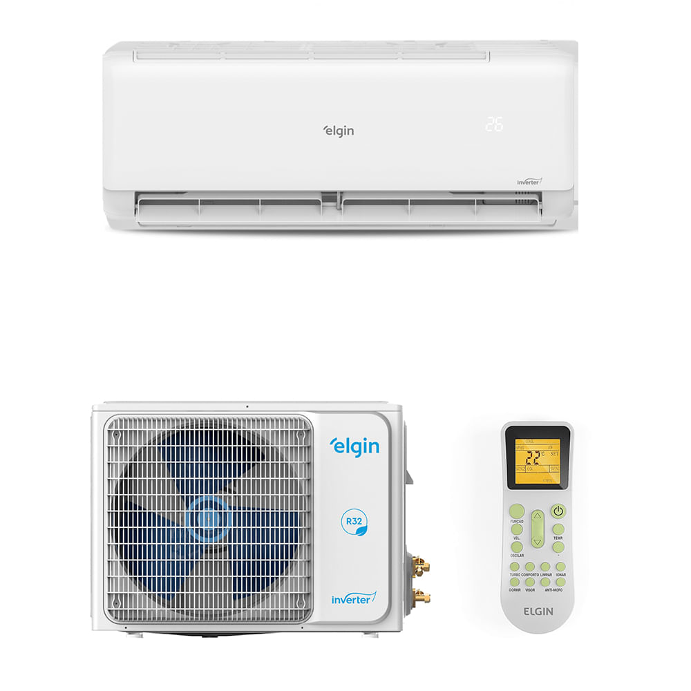 Ar Condicionado Split Hi Wall Eco II Inverter Elgin 9.000 Btus Frio 220v HJFI18C2IA