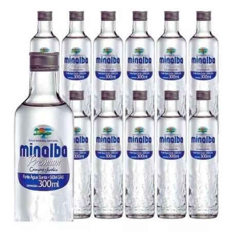 Agua Mineral Minalba Premium sem Gás 300ml - 12 Unidades