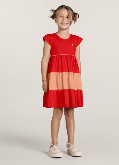 Vestido em malha infantil menina Brandili - 10