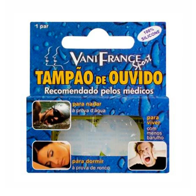 Tampão de Ouvido 100% Silicone - Vani France