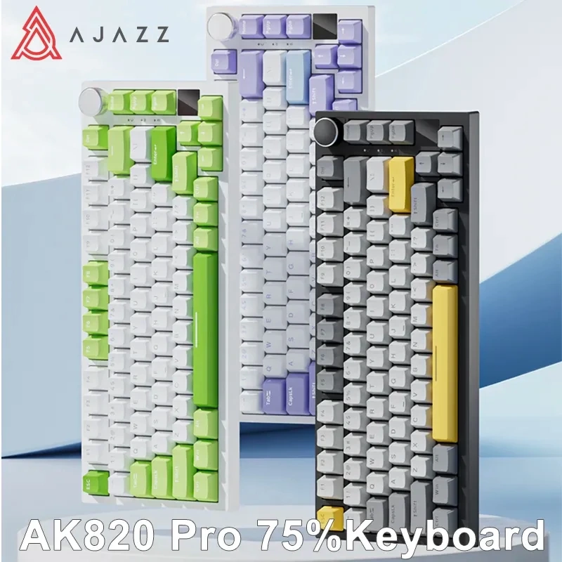 Teclado Mecânico Ajazz AK820 Tri-Mode