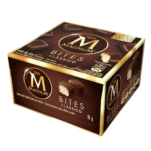 2 Unidades Bombom Gelado Magnum Bites Kibon