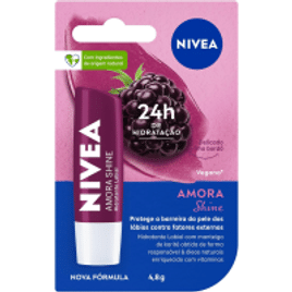 10 Unidades de Hidratante Labial Nivea Amora Shine 48g