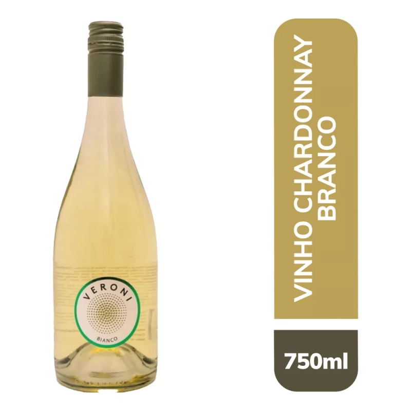 Vinho Chileno Veroni Chardonnay 750ml