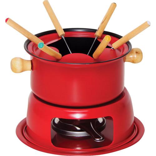 Aparelho de Fondue 11 Peças Vermelho