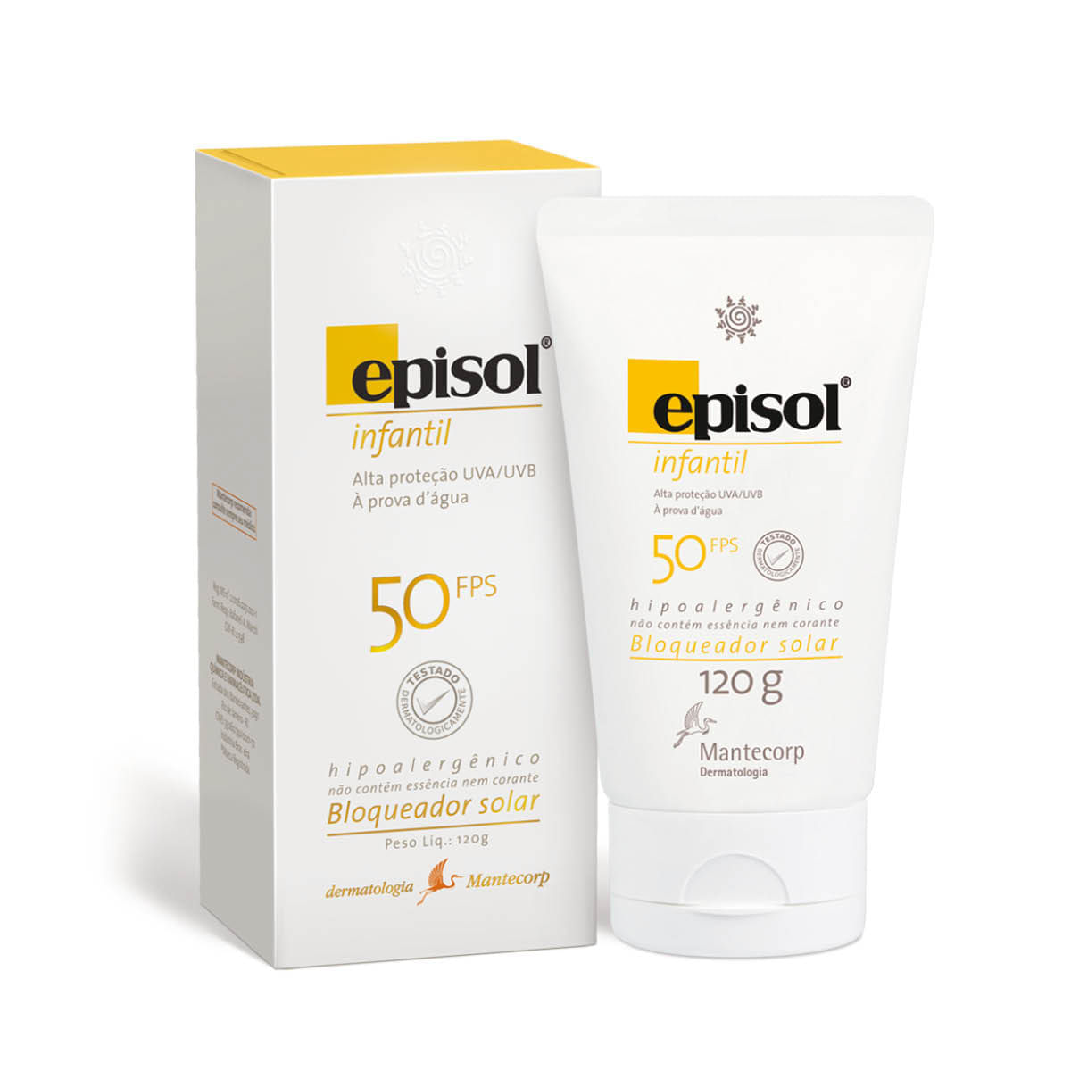 Protetor Solar Episol Infantil Fps50 com 120g