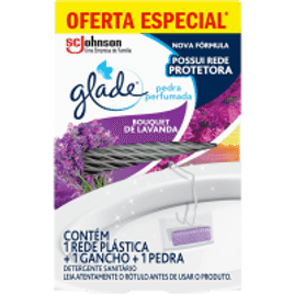 10 Unidades Desodorizador Sanitário Glade Pedra Bouquet de Lavanda 25g