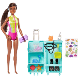 Brinquedo Barbie Profissões Bióloga Marinha