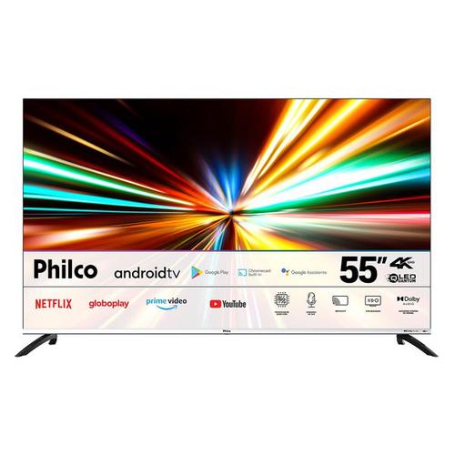 Smart TV Philco 55'' Android TV 4K QLED HDR - PTV55M8GAGCMBL