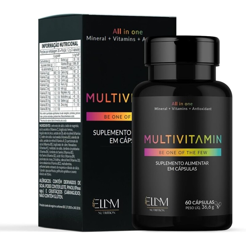 Multivitamin Ellym Nutrition 60 Cápsulas