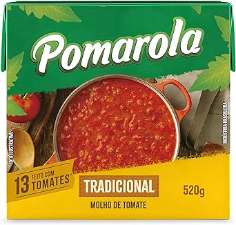 [ + Por - R$3.9] Molho Tomate Pomarola 520g