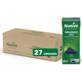 Pack 27 Unidades Suco de Uva Orgânico Native - 200ml