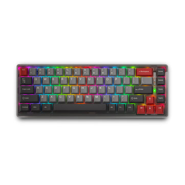 Teclado Mecânico Loriik Lr68 Triple Mode com 68 Teclas RGB