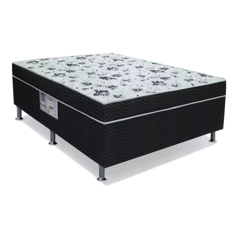 Cama Box Conjugado Casal Ortobom Union Estrutura Ortopédica - (138x188x43)