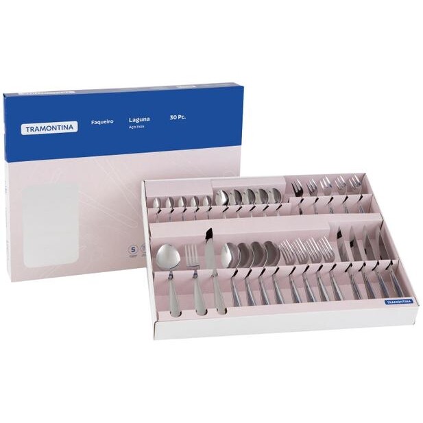 Faqueiro Tramontina Inox 30 Peças Laguna
