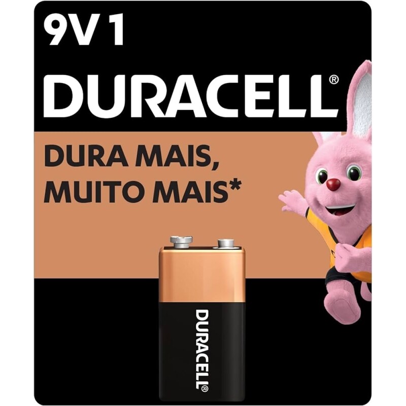 Bateria Duracell 9V Com 1 Unidade