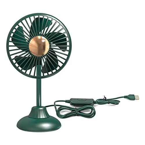 Potente ventilador silencioso 3 velocidades configurações 360° rotação ventilador de mesa do carro para carro, casa, escritório, viagens