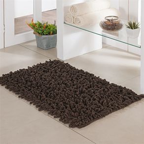 TAPETE BANHEIRO LOOP 40 X 60CM CHOCOLATE