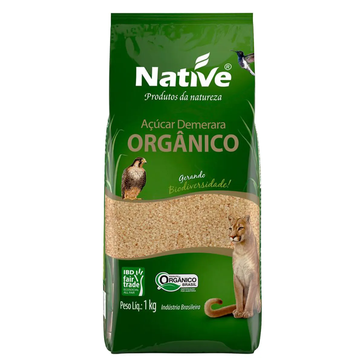 (Regional) (50% OFF na 2ª unidade) Açúcar Demerara Orgânico Native 1Kg