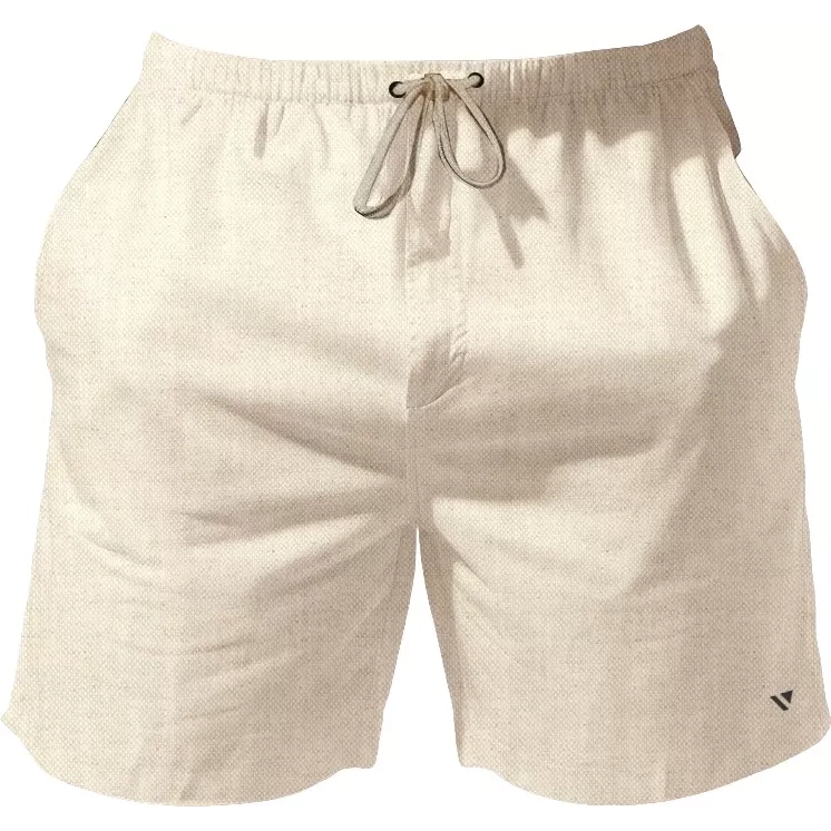 Short Bermuda Praia Linho Masculino Verão Voker