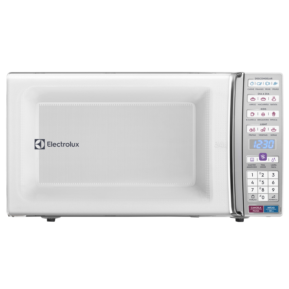 Micro-Ondas Bancada Electrolux 34L Função Tira Odor E Manter Aquecido Meo44 - Branco - 110 Volts