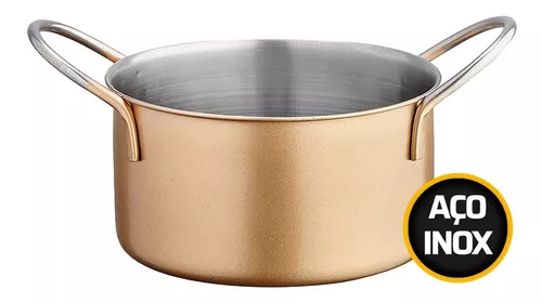 Panelas Caçarola Aço Inox 12,5cm