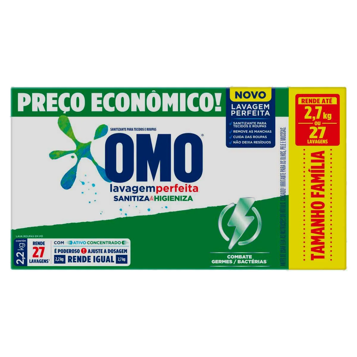 [Regional] Sanitizante Omo Lavagem Perfeita Sanitiza e Higieniza 2.2kg