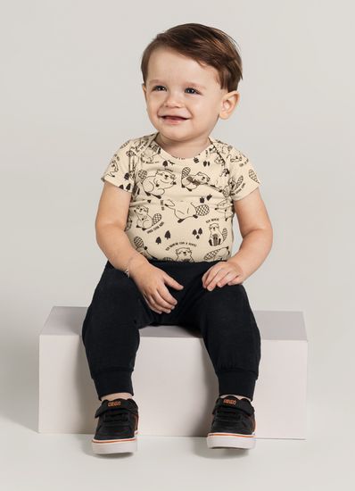 Calça bebê menino saruel em cotton brandili baby - M