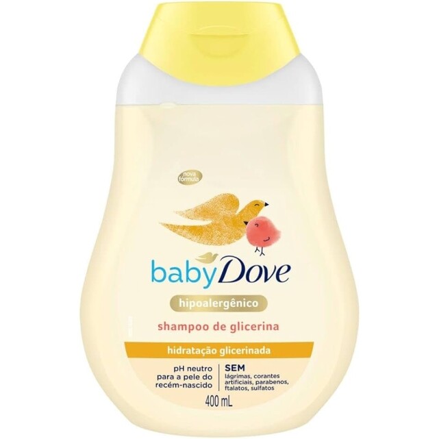 2 Unidades de Shampoo Hidratação Glicerinada Dove Baby Frasco 400ml