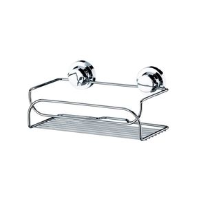 Suporte De Banheiro Multiuso Cromado Porta Shampoo Ventosa