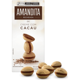 10 Unidades Wafer Recheado Chocolate Amandita 200g