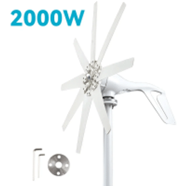 Gerador de Turbina Eólica para Uso Doméstico 6 Lâminas 48V 2000W