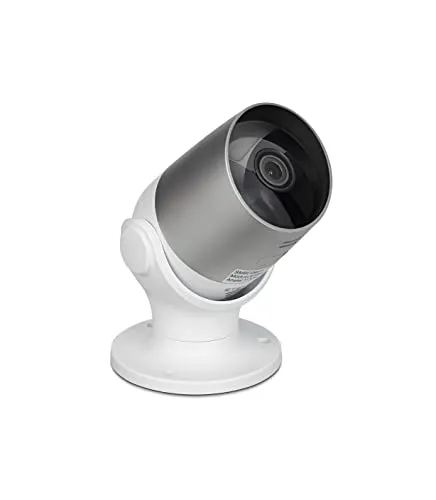 Câmera Inteligente Steck Ambiente Conectado, Segurança Externa, Wi-Fi com IP65, Branca