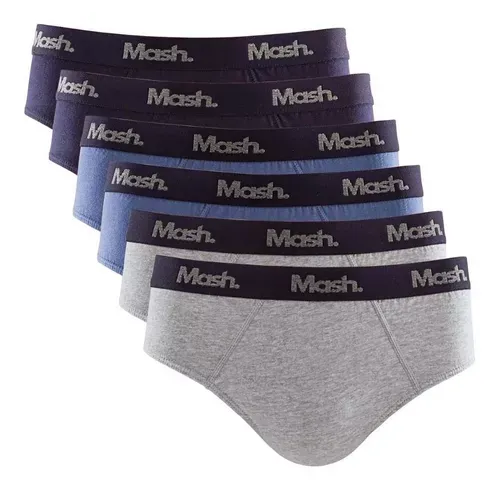 Kit 6 Cuecas Masculino Slip Mash De Algodão Alta Qualidade