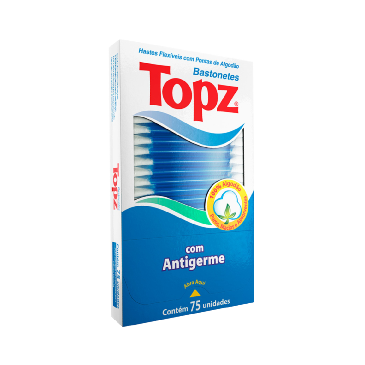 Hastes Flexiveis Topz Bastonetes 75 Unidades