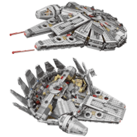 Brinquedo Blocos de Montar Spaceship Bricks Millennium Falcon 75105 - 1381 Peças