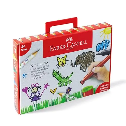 Kit Presenteável Jumbo Faber-Castell 34 Peças *EDIÇÃO LIMITADA*