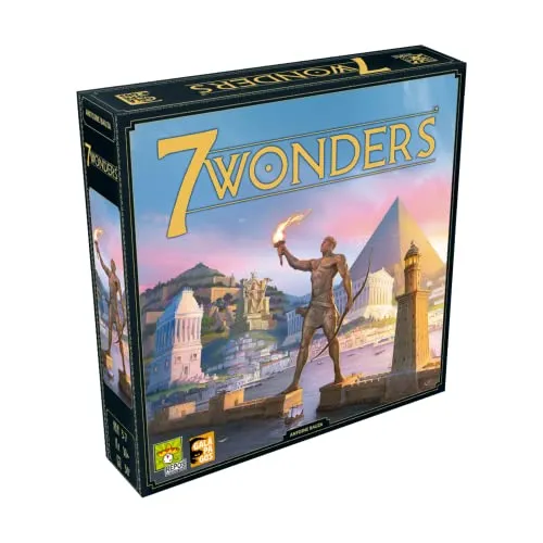 Galápagos, 7 Wonders 2ª Edição, Jogo de Tabuleiro de Estratégia, 3 a 7 jogadores, 30 min, Multicolor