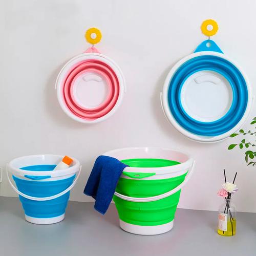 Balde Dobrável Retrátil 5 Litros Silicone