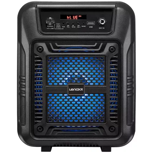 Caixa de Som Amplificada Lenoxx CA60 Bluetooth, Rádio FM, USB - 80W