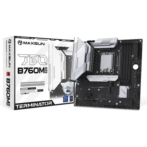 Placa Mãe MAXSUN Terminator B760M D5, Chipset B760, Intel LGA 1700, m-ATX, DDR5