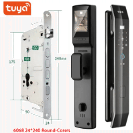 Fechadura Eletrônica Tuya WiFi 3DR-DF14-Gray-240-R