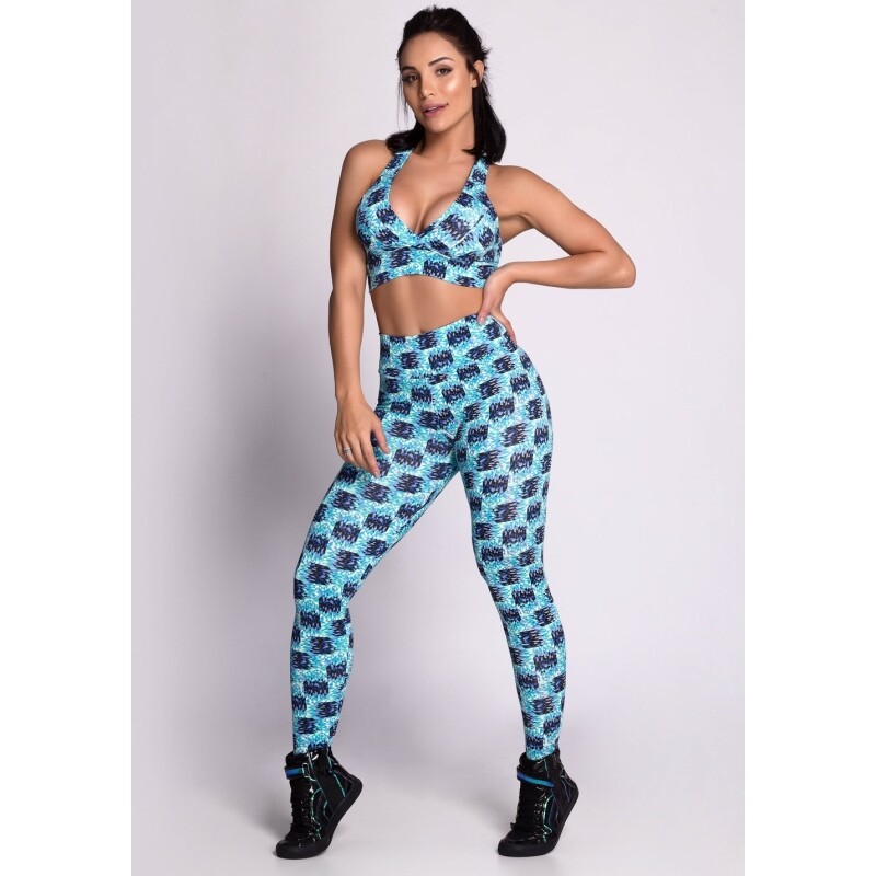Conjunto Fitness Suplex Estampado Colors