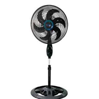 Ventilador Coluna 75W 45cm Pedestal Turbo 6 hélices Oscilação Automática