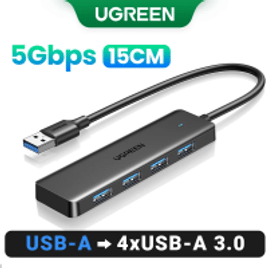 Hub 4 portas UGREEN-USB 3.0 Slim