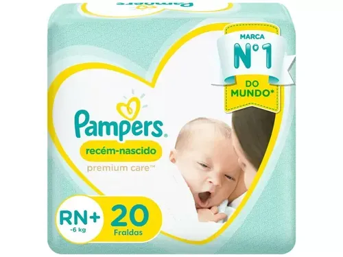 Fralda Pampers Premium Care RN+