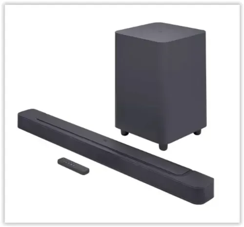 Soundbar JBL Bar 500, Bluetooth, 295W RMS, Subwoofer Sem Fio, 5.1 Canais - JBLBAR500PROBLKBR